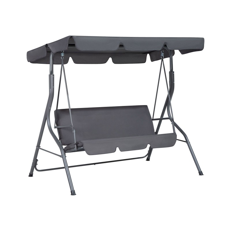 Huśtawka ogrodowa CHAPLIN Metal Ciemnoszary