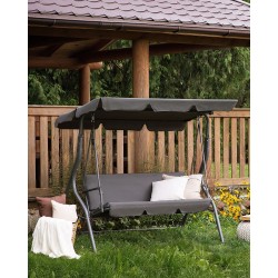 Huśtawka ogrodowa CHAPLIN Metal Ciemnoszary