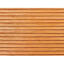 Stolik ogrodowy rattanowy 150 x 70 cm jasne drewno AIROLE