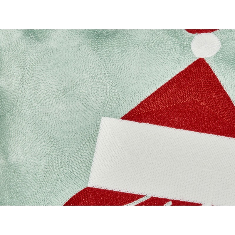 2 poduszki bawełniane motyw świąteczny 45 x 45 cm czerwono-zielone PUDDING