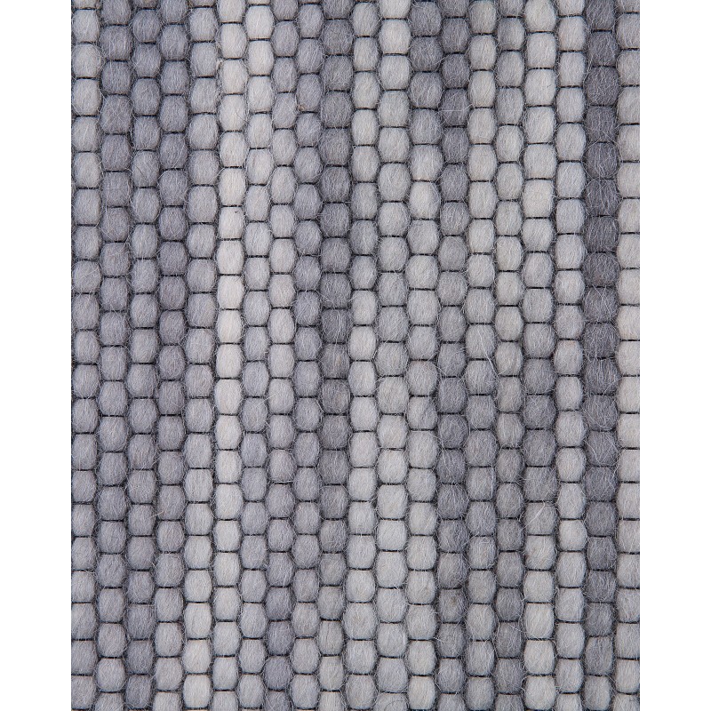 Dywan wełniany 160 x 230 cm szary KAPAKLI