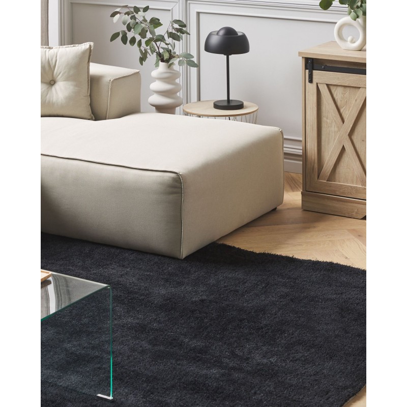 Dywan shaggy 160 x 230 cm czarny DEMRE