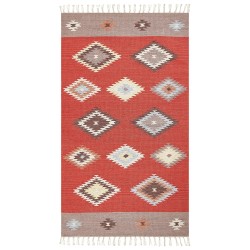 Dywan bawełniany kilim 80 x 150 cm wielokolorowy LORUT