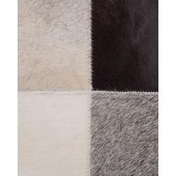 Dywan patchwork skórzany 200 x 300 cm wielokolorowy SOKE