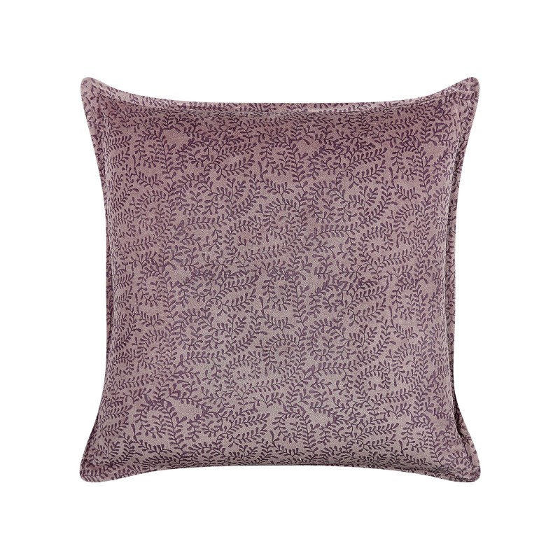 Poduszka dekoracyjna KALMIA Welur 45 x 45 cm Różowy Wzór kwiatowy