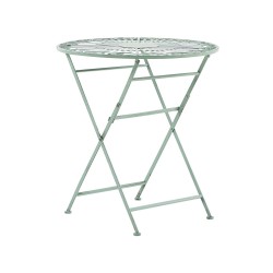 Stolik bistro TRENTO 70 cm 70 cm Metal Jasnozielony