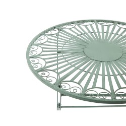 Stolik bistro TRENTO 70 cm 70 cm Metal Jasnozielony