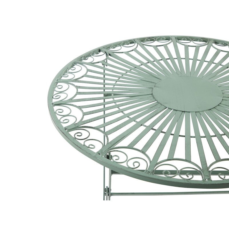 Stolik bistro TRENTO 70 cm 70 cm Metal Jasnozielony