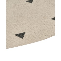 Dywan okrągły bawełniany ø 140 cm beżowy DURG