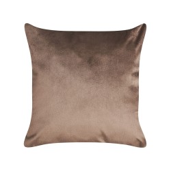 Zestaw 2 poduszek dekoracyjnych POPPY Welur 45 x 45 cm Brązowy Wzór abstrakcyjny