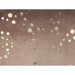 Zestaw 2 poduszek dekoracyjnych POPPY Welur 45 x 45 cm Brązowy Wzór abstrakcyjny