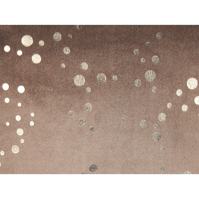 Zestaw 2 poduszek dekoracyjnych POPPY Welur 45 x 45 cm Brązowy Wzór abstrakcyjny