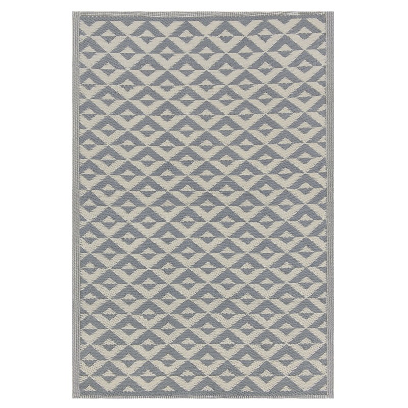 Dywan zewnętrzny 120 x 180 cm szary BIHAR