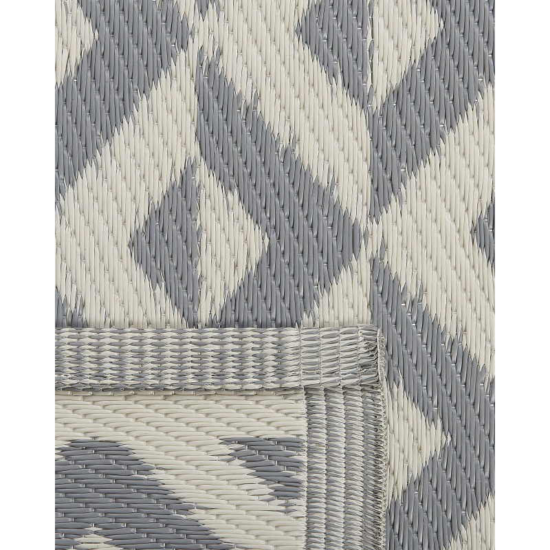 Dywan zewnętrzny 120 x 180 cm szary BIHAR