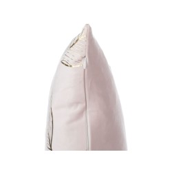 Zestaw 2 poduszek dekoracyjnych FREESIA Welur 45 x 45 cm Różowy Wzór roślinny