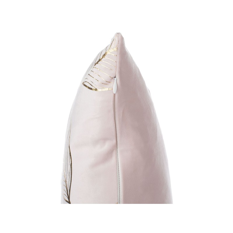 Zestaw 2 poduszek dekoracyjnych FREESIA Welur 45 x 45 cm Różowy Wzór roślinny