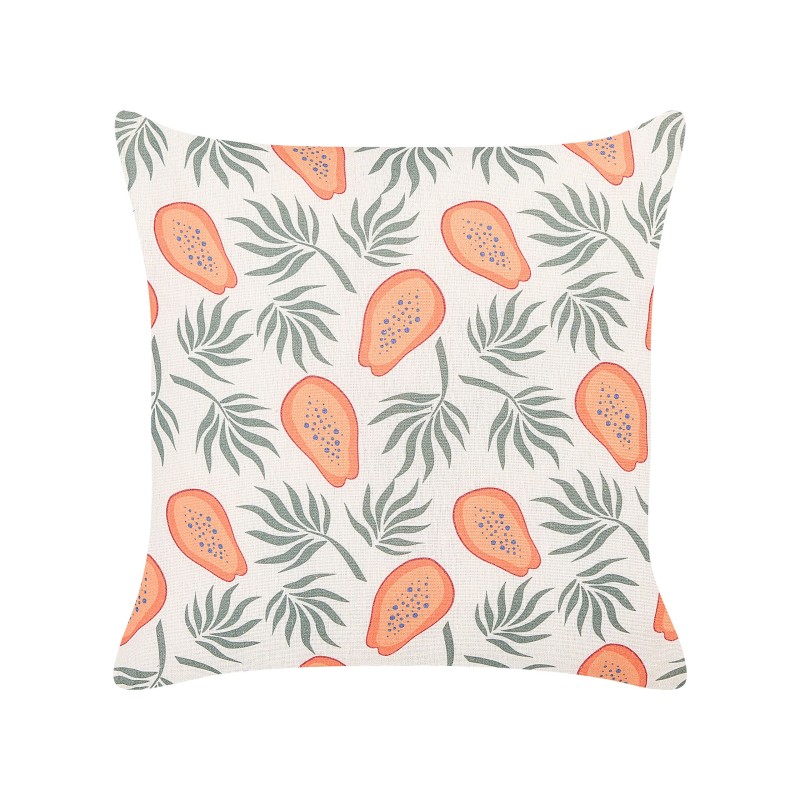 Zestaw 2 poduszek dekoracyjnych AVENS 45 x 45 cm Kolorowy Wzór roślinny