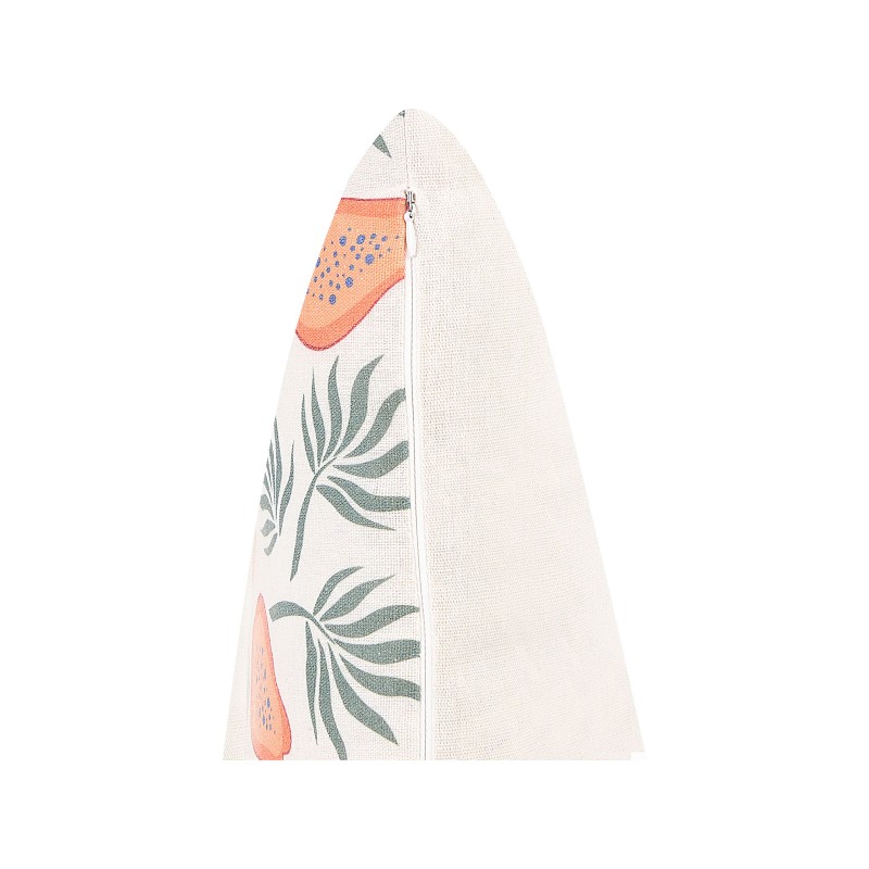 Zestaw 2 poduszek dekoracyjnych AVENS 45 x 45 cm Kolorowy Wzór roślinny