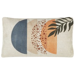 Zestaw 2 poduszek dekoracyjnych BROWALLIA 30 x 50 cm Kolorowy Wzór abstrakcyjny