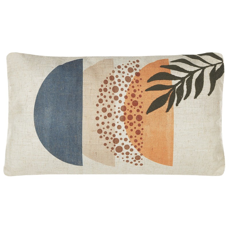 Zestaw 2 poduszek dekoracyjnych BROWALLIA 30 x 50 cm Kolorowy Wzór abstrakcyjny