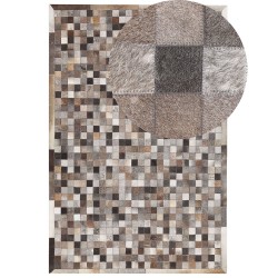 Dywan patchwork skórzany 160 x 230 cm wielokolorowy ARMUTLU