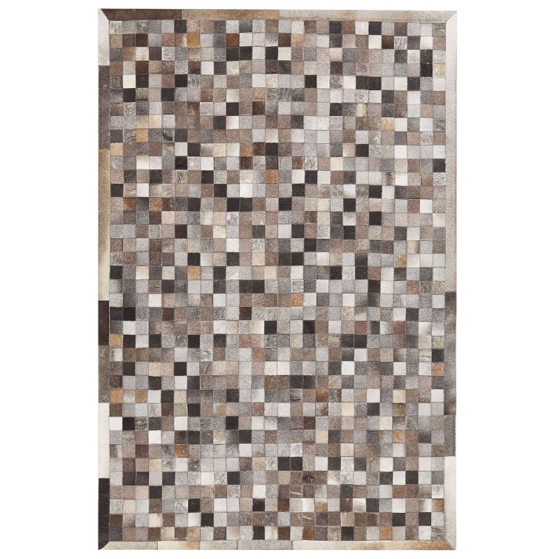 Dywan patchwork skórzany 160 x 230 cm wielokolorowy ARMUTLU