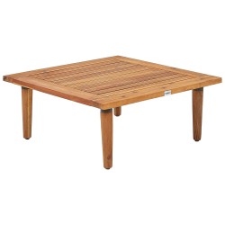 Zestaw ogrodowy ze stolikiem dla 4 osób FRASCATI Modułowy Certyfikowane drewno akacjowe Złamana biel