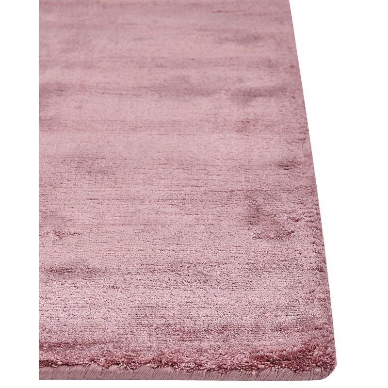 Dywan z wiskozy 160 x 230 cm różowy GESI II