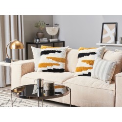 Zestaw 2 poduszek dekoracyjnych MONARDA 45 x 45 cm Kolorowy Wzór abstrakcyjny