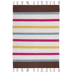 Dywan bawełniany 140 x 200 cm wielokolorowy HISARLI