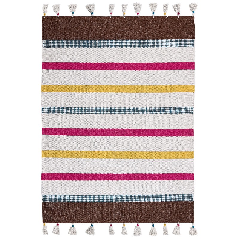 Dywan bawełniany 140 x 200 cm wielokolorowy HISARLI