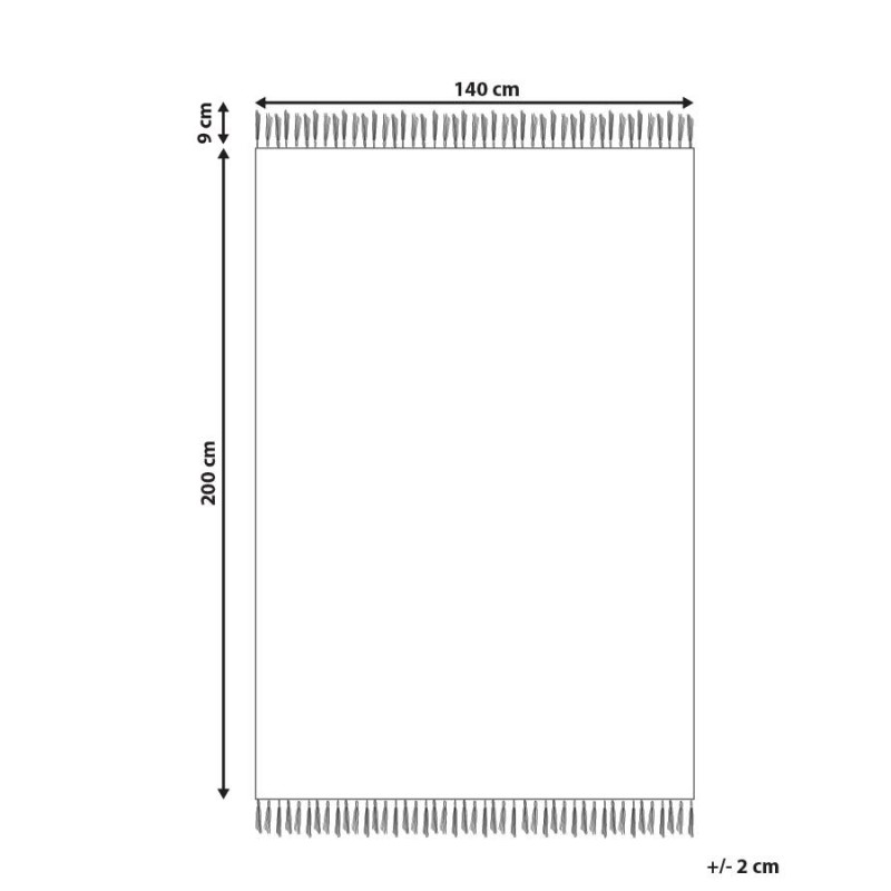 Dywan bawełniany 140 x 200 cm wielokolorowy HISARLI
