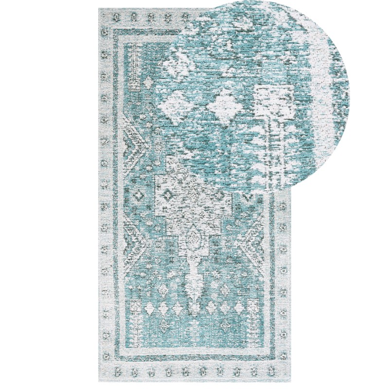 Dywan bawełniany 80 x 150 cm miętowy FULLA