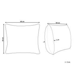 Poduszka ERRIGAL Niska Mikrofibra 50 x 60 cm Biały