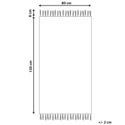 Dywan z juty 80 x 150 cm brązowy SAMLAR