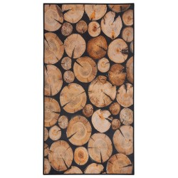Dywan 80 x 150 cm motyw drewna KARDERE