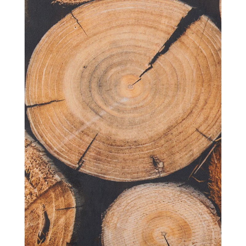 Dywan 80 x 150 cm motyw drewna KARDERE