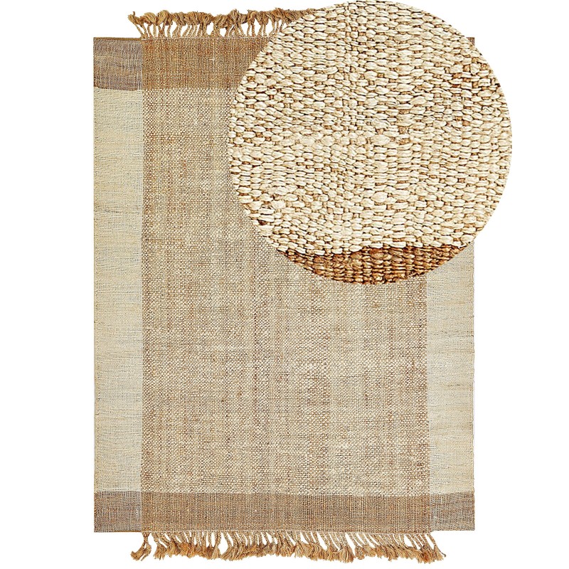 Dywan z juty 160 x 230 cm beżowy DEDEMLI