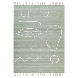 Dywan zewnętrzny 140 x 200 cm jasnozielony YAVU