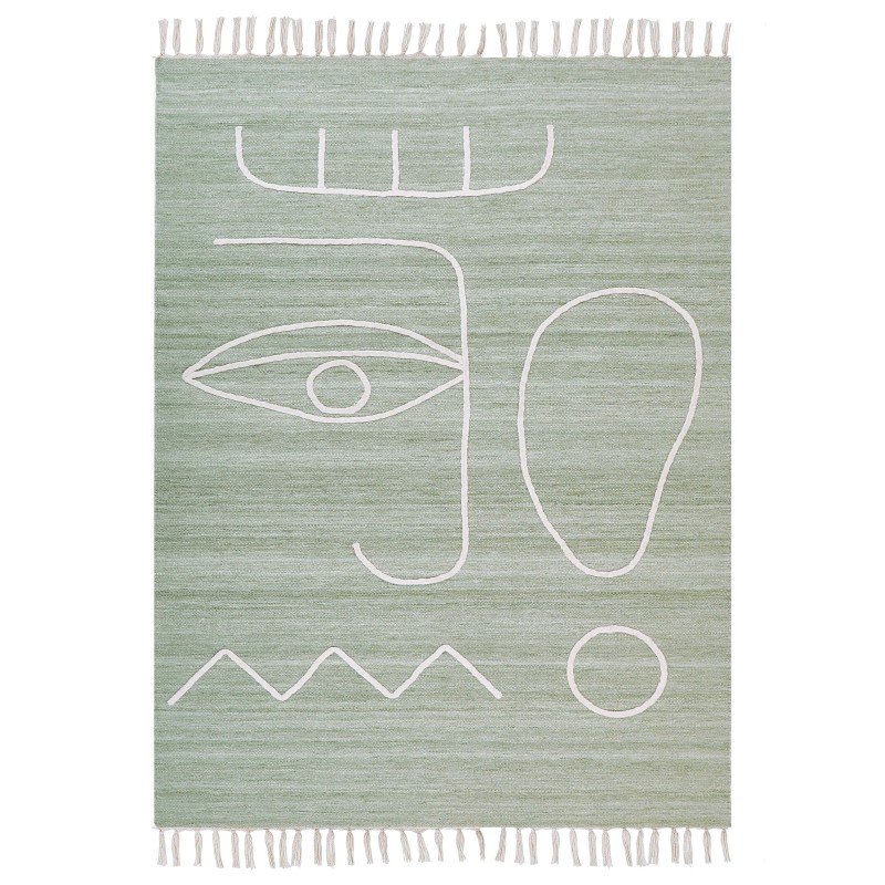 Dywan zewnętrzny 140 x 200 cm jasnozielony YAVU