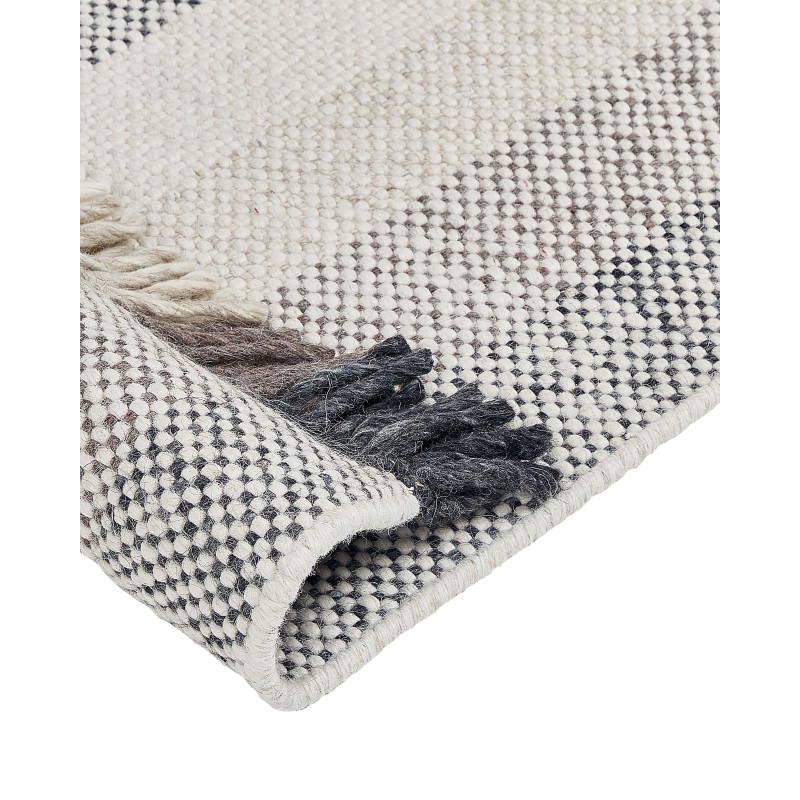 Dywan wełniany 140 x 200 cm złamana biel EMIRLER