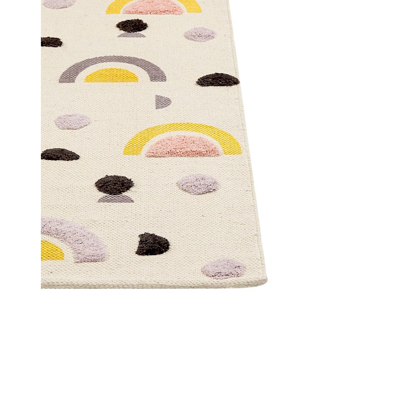 Dywan dziecięcy bawełniany 80 x 150 cm wielokolorowy CURUP