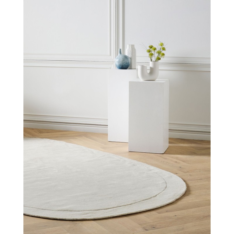 Dywan z wiskozy 200 x 300 cm złamana biel MITHA