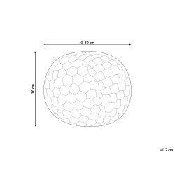 Poduszka dekoracyjna ROSEA Sztuczne futro 30 x 30 cm Różowy Jednolity