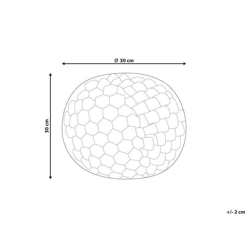 Poduszka dekoracyjna ROSEA Sztuczne futro 30 x 30 cm Różowy Jednolity