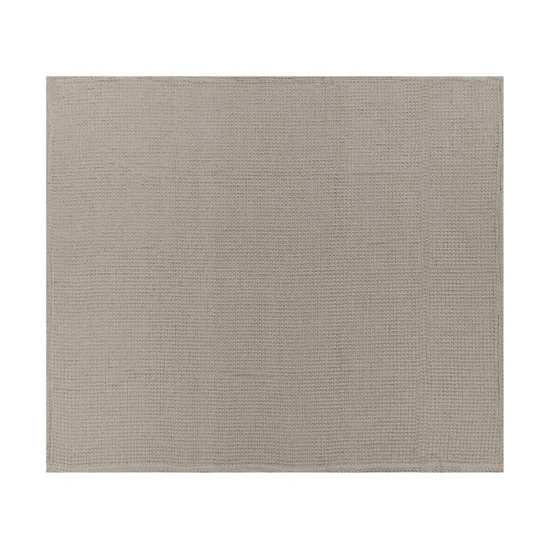 Narzuta na łóżko CHAGYL Bawełna 200 x 220 cm Beżowoszary