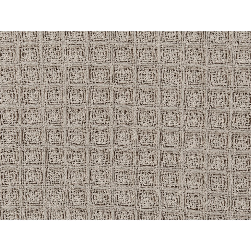 Narzuta na łóżko CHAGYL Bawełna 200 x 220 cm Beżowoszary