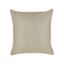 Narzuta na łóżko z poduszkami SHUSH 160 x 220 cm Beżowoszary