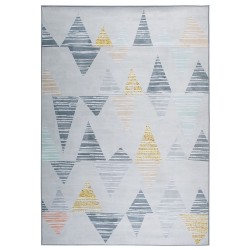 Dywan 160 x 230 cm szaro-żółty YAYLA