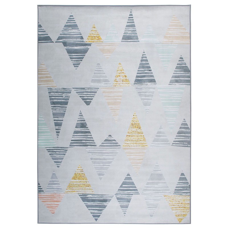 Dywan 160 x 230 cm szaro-żółty YAYLA